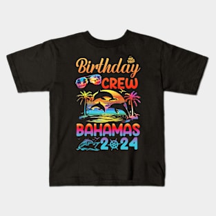 Bahamas Birthday Trip Vacation 2024 Matching Group Kids T-Shirt